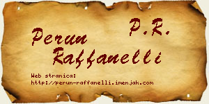 Perun Raffanelli vizit kartica